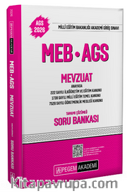 2026 MEB-AGS Soru Bankası Tamamı Çözümlü Mevzuat