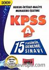 KPSS-A 15 Fasikül Deneme Sınavı