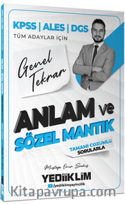 2026 KPSS ALES DGS Tüm Adaylar İçin Anlam ve Sözel Mantık Tamamı Çözümlü Sorularla Genel Tekrar