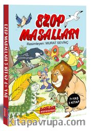 Ezop Masalları (3 Kitap Set) 7+Yaş Renkli Resimli Okumayı Öğrendim Serisi