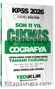 2026 KPSS Genel Kültür Coğrafya Konularına Göre Tamamı Çözümlü Son 11 Yıl Çıkmış Sorular