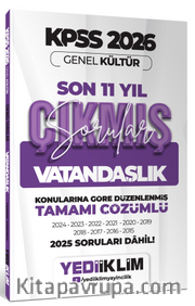 2026 KPSS Genel Kültür Vatandaşlık Konularına Göre Tamamı Çözümlü Son 11 Yıl Çıkmış Sorular