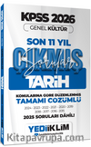2026 KPSS Genel Kültür Tarih Konularına Göre Tamamı Çözümlü Son 11 Yıl Çıkmış Sorular