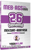 2026 MEB AGS Mevzuat Anayasa Tamamı Yazılı ve Video Çözümlü 26 Deneme