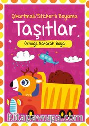 Çıkartmalı Stickerli Taşıtlar Boyama Kitabı 