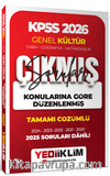 2026 KPSS Genel Kültür Konularına Göre Düzenlenmiş Tamamı Çözümlü Çıkmış Sorular