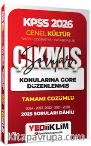 2026 KPSS Genel Kültür Konularına Göre Düzenlenmiş Tamamı Çözümlü Çıkmış Sorular