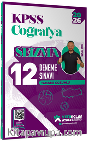 2026 KPSS Atölye Serisi Coğrafya Seizma Tamamı Çözümlü 12 Deneme Sınavı