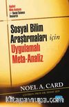 Sosyal Bilim Araştırmaları İçin Uygulamalı Meta-Analiz