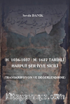 H. 1036-1037 / M. 1627 Tarihli Harput Şeriyye Sicili