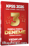 2026 KPSS Genel Yetenek Genel Kültür Tamamı Çözümlü Fasikül Fasikül 3 Yıldız Deneme