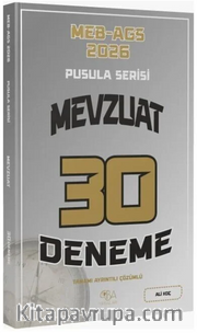 2026 MEB-AGS Mevzuat 30 Deneme Çözümlü Pusula Serisi 