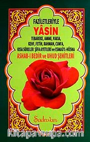 Yasin <br /> Tebareke, Amme, Vakıa, Kehf, Fetih, Rahman, Cum'a, Kısa Sureler Şifa Ayetleri ve Esmaü'l-Hüsna Ashab-ı Bedir ve Uhud Şehitleri (Rahle Boy)
