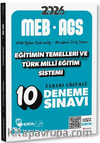 2026 MEB-AGS Eğitimin Temelleri ve Türk Milli Eğitim Sistemi 10 Deneme Çözümlü