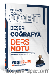 MEB AGS ÖABT Beşeri Coğrafya Ders Notu