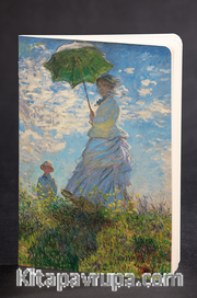 Akıl Defteri - Ressamlar Serisi - Şemsiyeli Kadın - Claude Monet (Cep Boy)