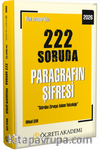 2026 Tüm Adaylar İçin 222 Soruda Paragrafın Şifresi