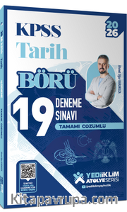 2026 KPSS Börü Tarih Tamamı Çözümlü 19 Deneme Sınavı