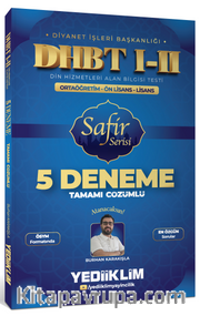 DHBT I-II Ortaöğretim - Ön Lisans - Lisans Safir Serisi Tamamı Çözümlü 5 Deneme Sınavı