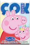 Peppa Pig ve Evie / Çok Boya! Çıkartmalı Dev Boyama Kitabı