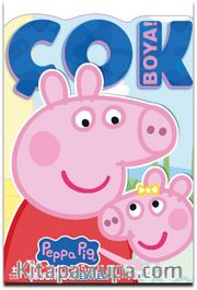 Peppa Pig ve Evie / Çok Boya! Çıkartmalı Dev Boyama Kitabı