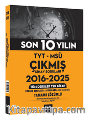 TYT MSÜ Son 10 Yılın Çıkmış Soruları 2016 2025