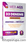 2026 MEB AGS Anayasa ve Mevzuat Tamamı Çözümlü 33 Deneme 