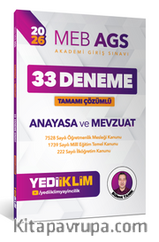 2026 MEB AGS Anayasa ve Mevzuat Tamamı Çözümlü 33 Deneme 