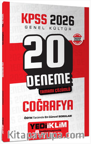 KPSS 2026 Genel Kültür Coğrafya Tamamı Çözümlü 20 Deneme