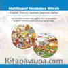 Kelime Çarkları Seti - 5 Dilde Temel Kelimeler (İngilizce, Almanca, İspanyolca, Fransızca, İtalyanca) Multilingual Vocabulary Wheels