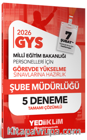 2026 MEB GYS Şube Müdürlüğü Tamamı Çözümlü 5 Deneme