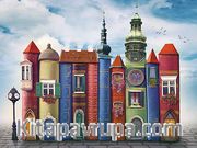 Kitap Kasabası Ahşap Puzzle 204 Adet (KT08-CC)