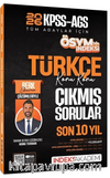 2026 KPSS MEB-AGS Türkçe ÖSYM nin İndeksi Çıkmış Sorular Son 10 Yıl Konu Konu Çözümlü