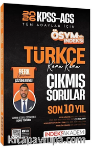 2026 KPSS MEB-AGS Türkçe ÖSYM nin İndeksi Çıkmış Sorular Son 10 Yıl Konu Konu Çözümlü
