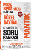 2026 KPSS MEB-AGS ALES DGS Sözel Sayısal Mantık Konu Özetli Soru Bankası Çözümlü