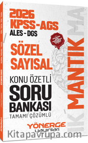 2026 KPSS MEB-AGS ALES DGS Sözel Sayısal Mantık Konu Özetli Soru Bankası Çözümlü