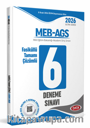 2026 Ags Fasiküllü Tamamı Çözümlü 6 Deneme Sınavı