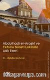 Abdulhadi el-Araşkî ve Tefsîru Sûreti Lokman Adlı Eseri