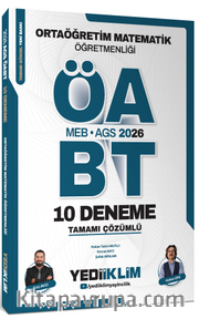 2026 MEB AGS ÖABT Ortaöğretim Matematik Öğretmenliği Tamamı Çözümlü 10 Deneme