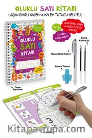 Oluklu Sayı Kitabı / Uçan Sihirli Kalem ve Kalem Tutucu Hediyeli