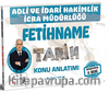 Adli İdari Hakimlik İcra Müdürlüğü FetihnameTarih Konu Anlatımı