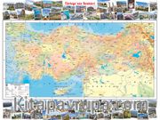 Harita Serisi - Türkiye'in Renkleri - Türkiye Fiziki İller Haritası 1000 Parça (HR08-M)