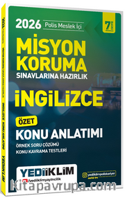 2026 Polis Meslek İçi Misyon Koruma Sınavlarına Hazırlık İngilizce Konu Anlatımlı Soru Bankası