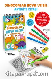 Dinozorlar / Boya ve Sil Aktivite Kitabı / 3 Yaş +