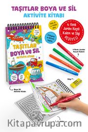 Taşıtlar / Boya ve Sil Aktivite Kitabı / 3 Yaş+