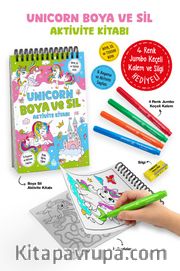 Unicorn / Boya ve Sil Aktivite Kitabı / 3 Yaş+