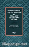 Abdurrahman b. Yahya el-Muallimî ve Rical İlmi Konusundaki Risalesi