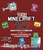 %100 Mınecraft Pikselli Boyama Daha Fazla Canavar