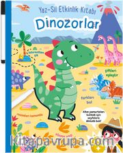 Yaz-Sil Etkinlik Kitabı Dinozorlar (Kalemli)