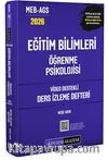 2026 MEB AGS Eğitim Bilimleri Öğrenme Psikolojisi Video Destekli Ders İzleme Defteri